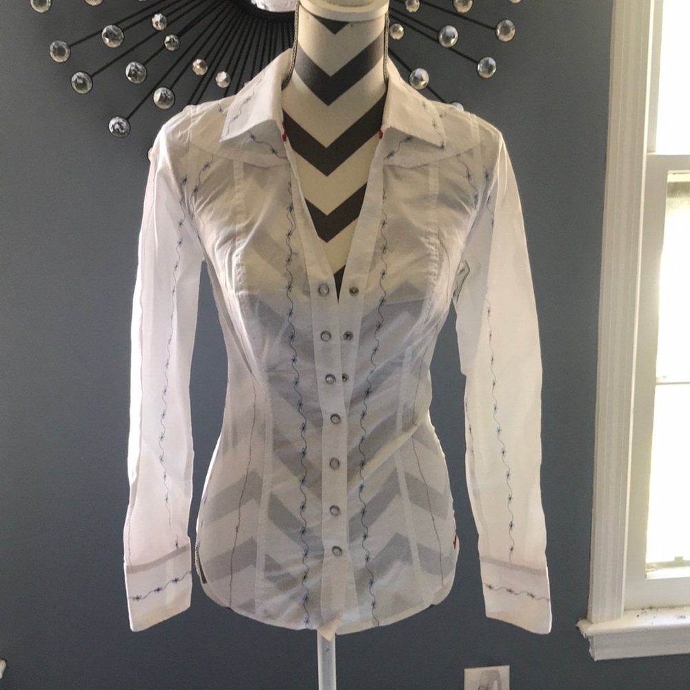 Guess Button Down
